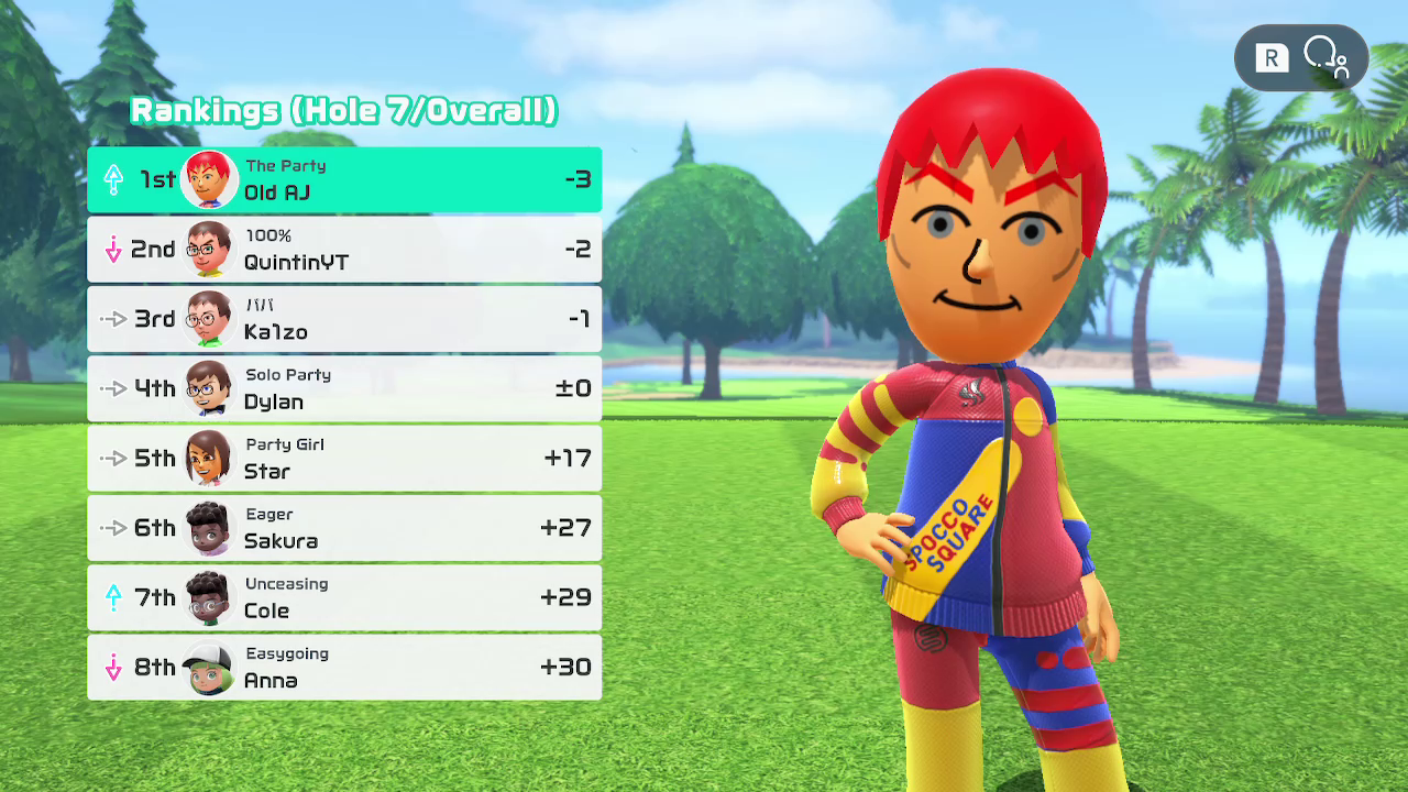 NSS Standings Screen