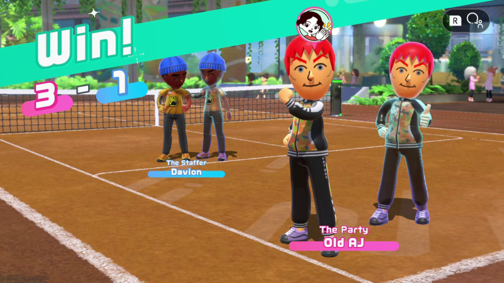 Tennis Competition Victory