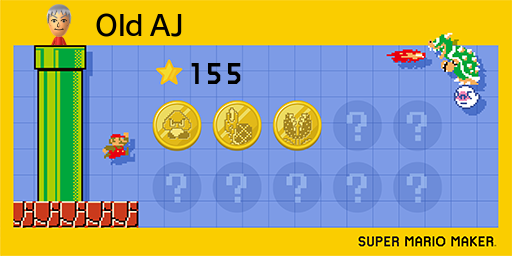 Super Mario Maker Bookmark Profile Card
