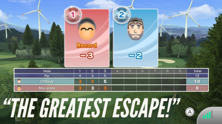 Macaroni Golf Win Moment