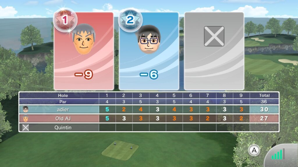 WSC Golf Outcome with Albatross