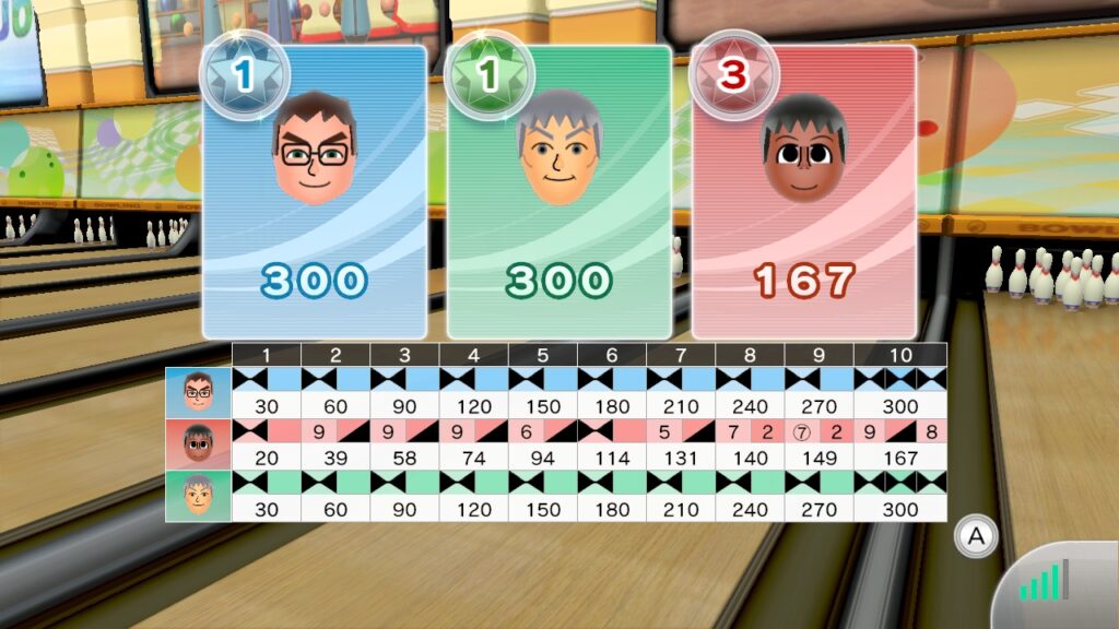 WSC Bowling Game Result