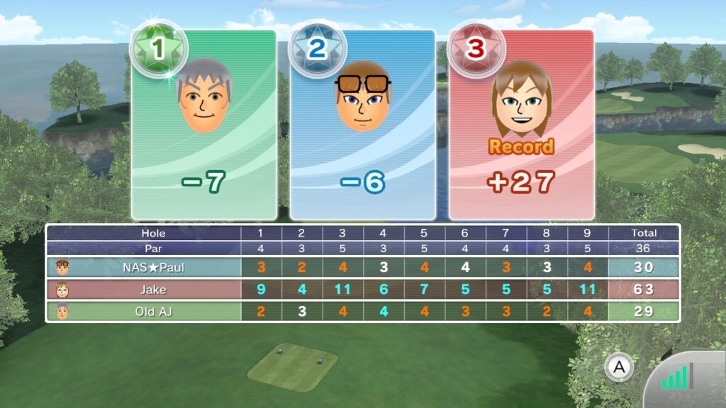 WSC Golf Winning Moment