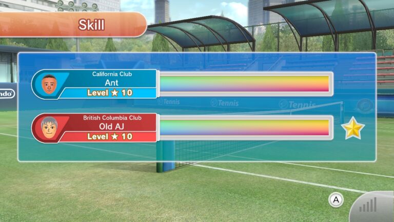 Mr B.F.F wins his game, with a Match Point saved in the process. Gold Star awarded.