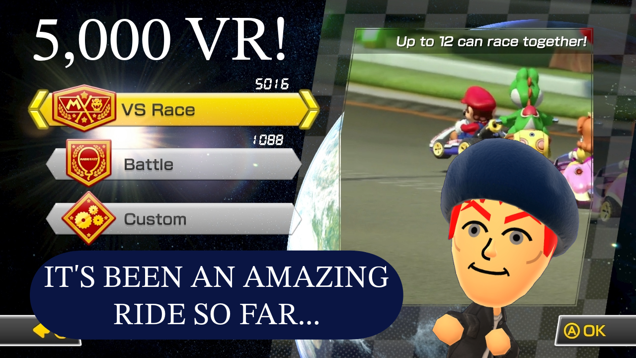 Mario Kart 8 5,000 VR Moment